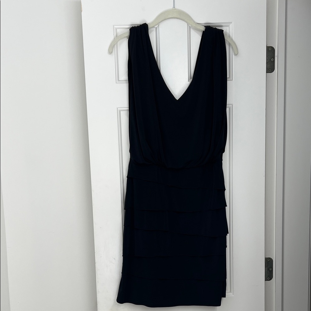Cache Black Layered Mini Dress